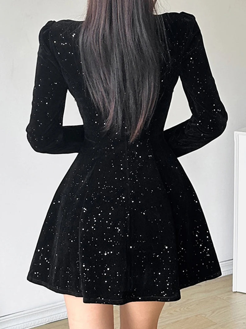 High quality French velvet ballroom dresses for women, elegant luxury - Image 3