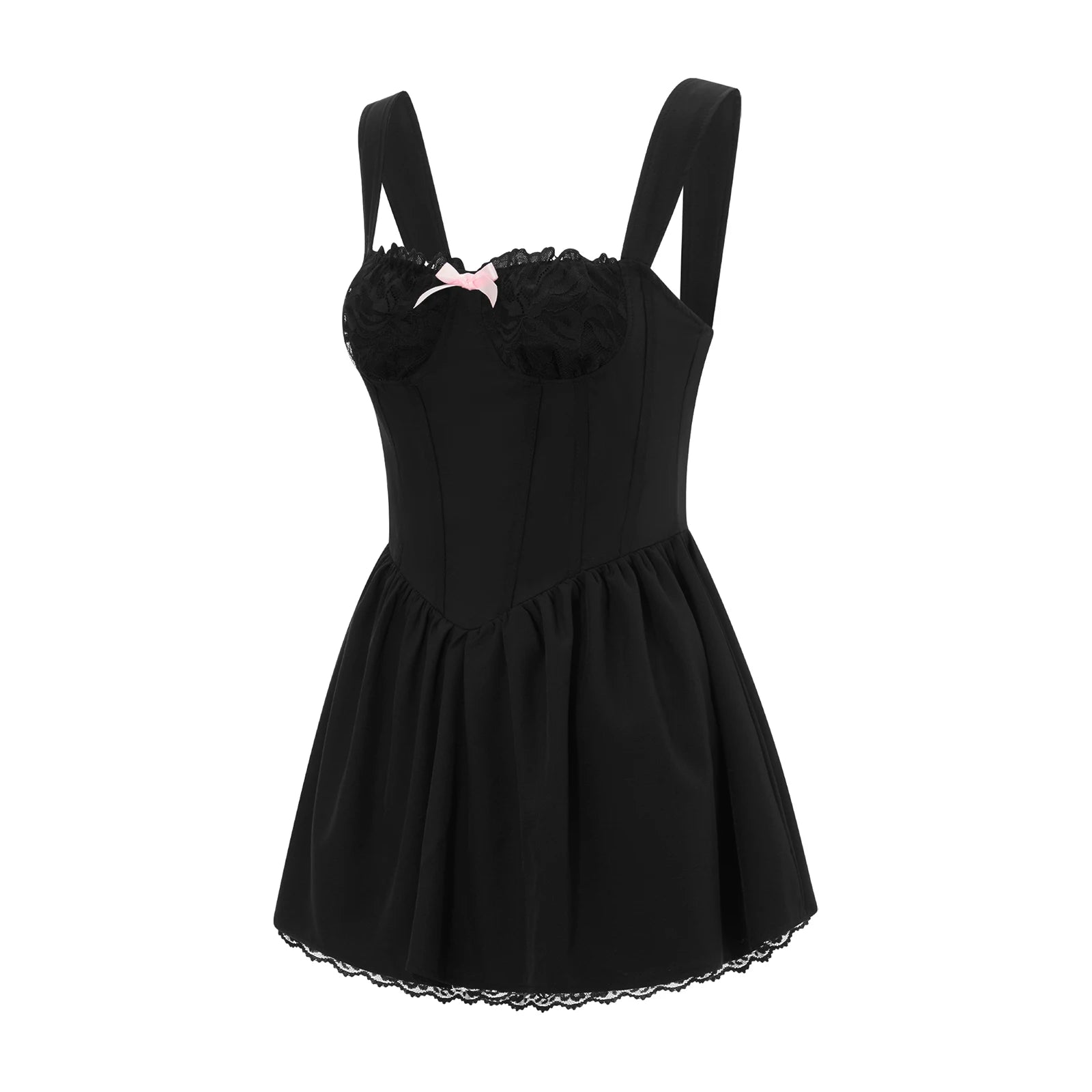 Sleeveless Square Neck Ruched Mini Dress for Cocktail Party - Image 7