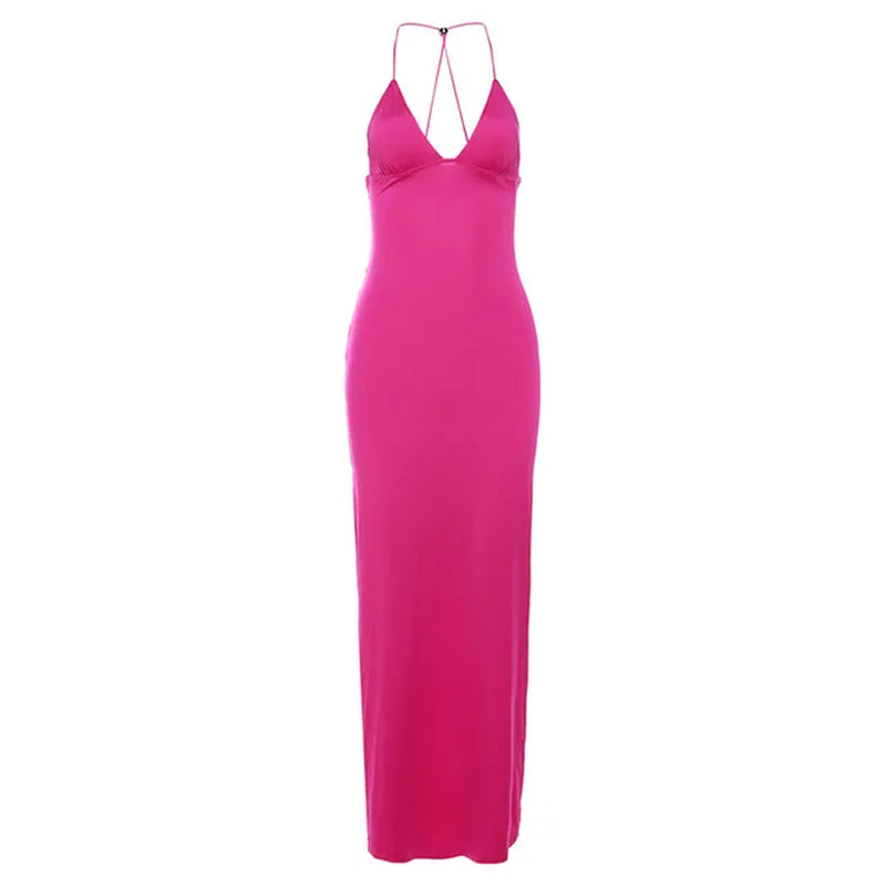 Butterfly Print Maxi Dress V Neck Bodycon Party Dress - Image 11