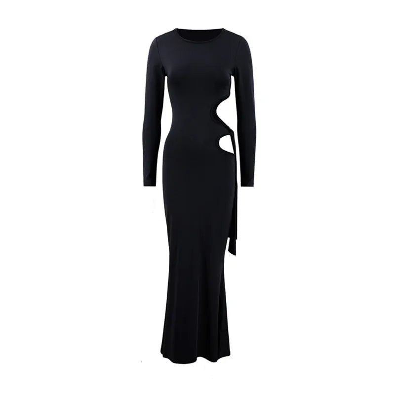 Women's high waist swim cover up with hollow design and one-step skirt. - Image 7