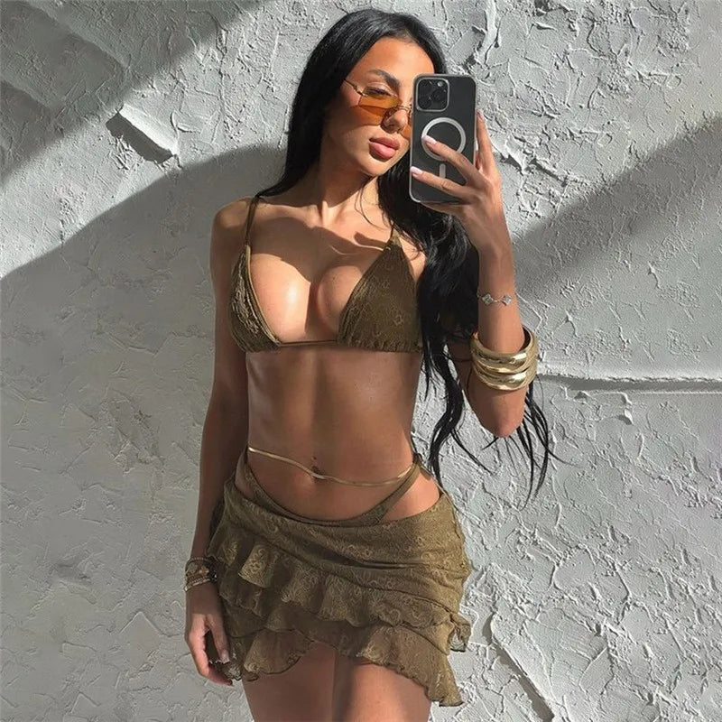 Summer Women's Swimwear & Vacation Outfits Set - Image 4