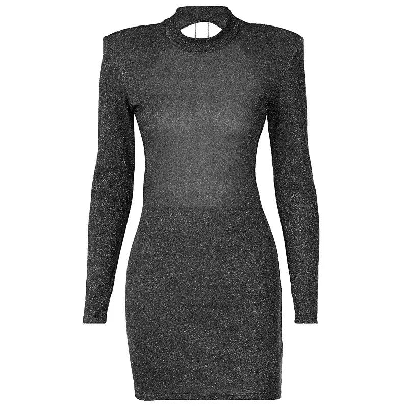Sexy Backless Beach Dress Cover Up - Long Sleeve Solid Pareo - Image 7