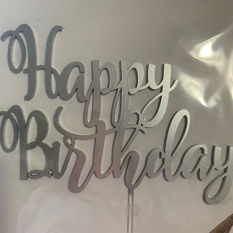 Happy Birthday Acrylic Cake Topper Deezee Designs 8982