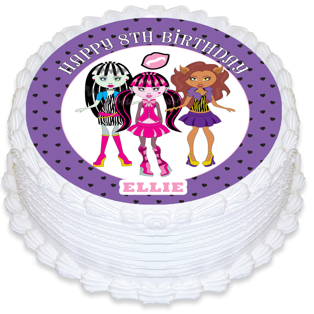 Alice in Wonderland Round Edible Cake Topper – Deezee Designs