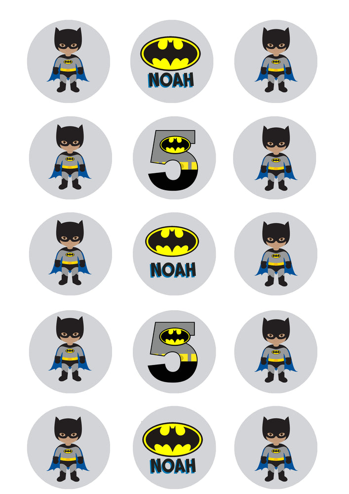 batman cupcake liners