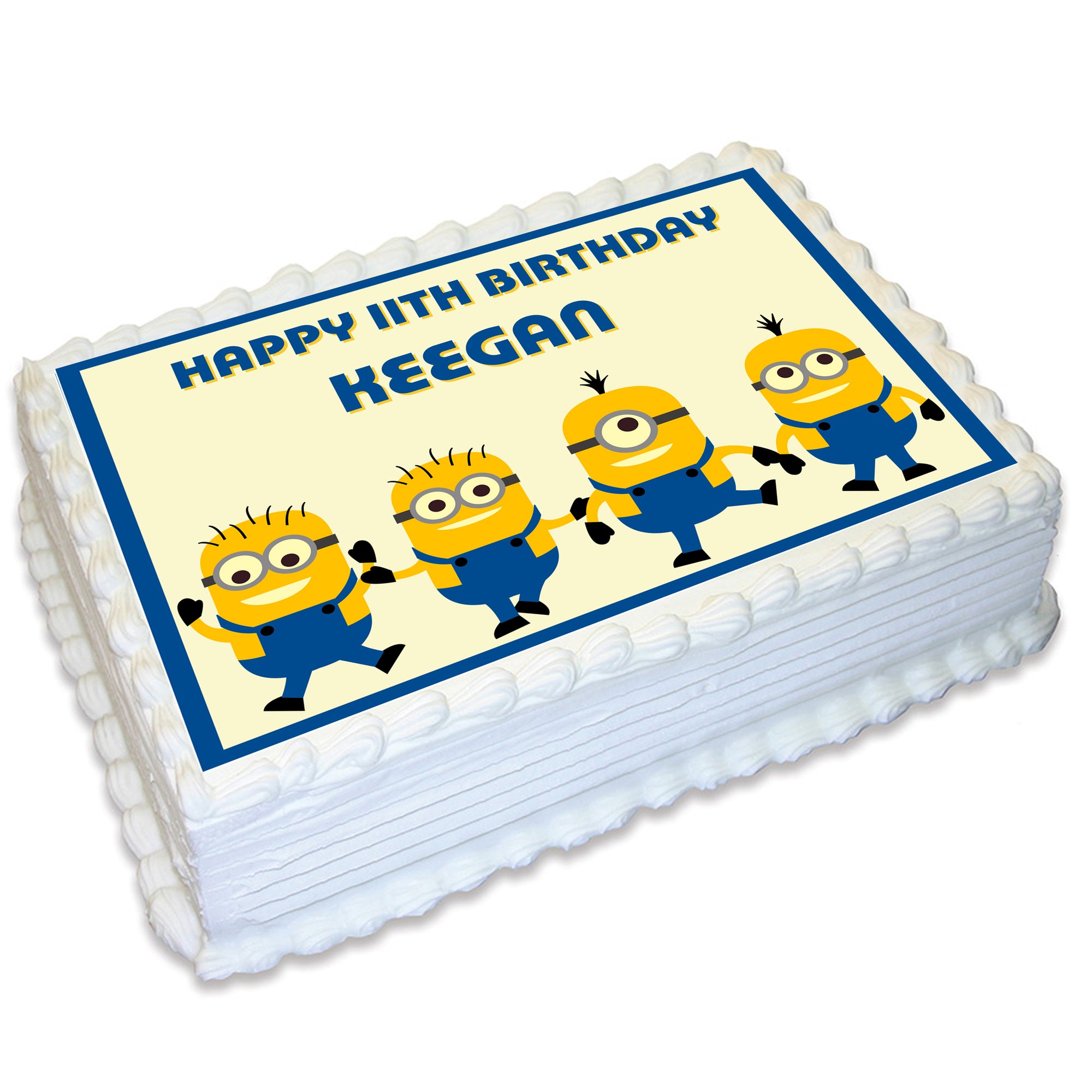 Minions Rectangle Edible Cake Topper - Deezee Designs