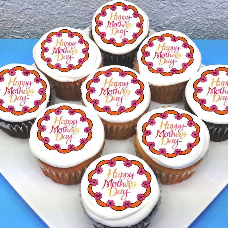 Mothers Day Edible Cupcake Toppers – Deezee Designs