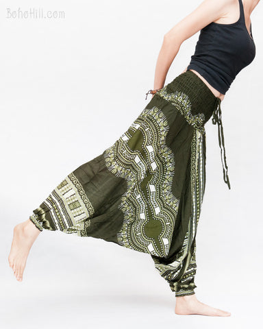 african print harem pants