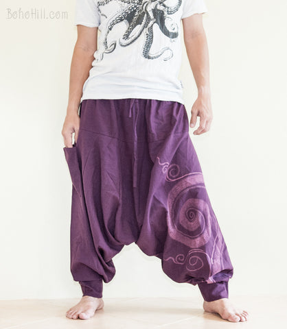 Summer Mens Casual Cotton Linen Baggy Harem Pants Beach Yoga Hippy Trousers   Fruugo IN