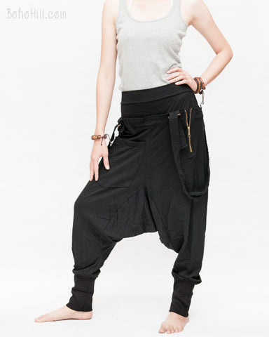 Jersey Cotton Low Crotch Trousers 