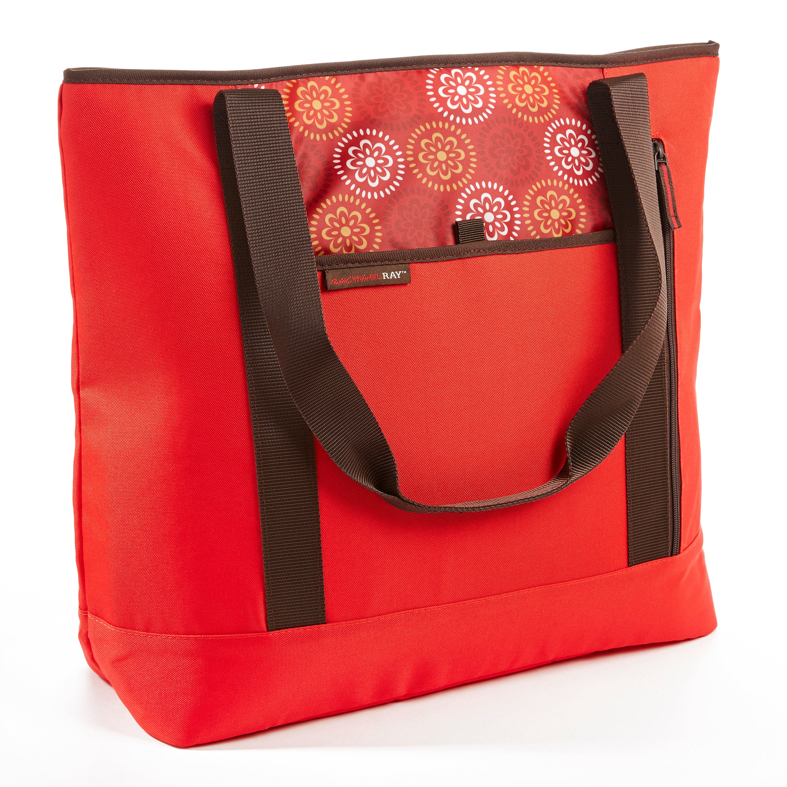 Rachael Ray Chillout Shopper Tote, Insulated Grocery Bag (Red) – Fit & Fresh