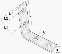 black stainless steel angles