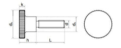 Stainless Steel Knurled Thumb Screws