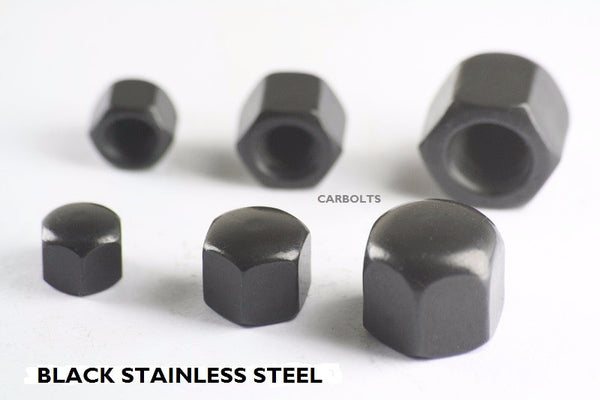 Black Stainless Steel Hexagon Cap Nuts 1