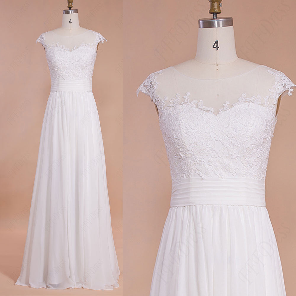 Chiffon Beach Wedding Dresses Destination Bridal Dresses Mypromdress