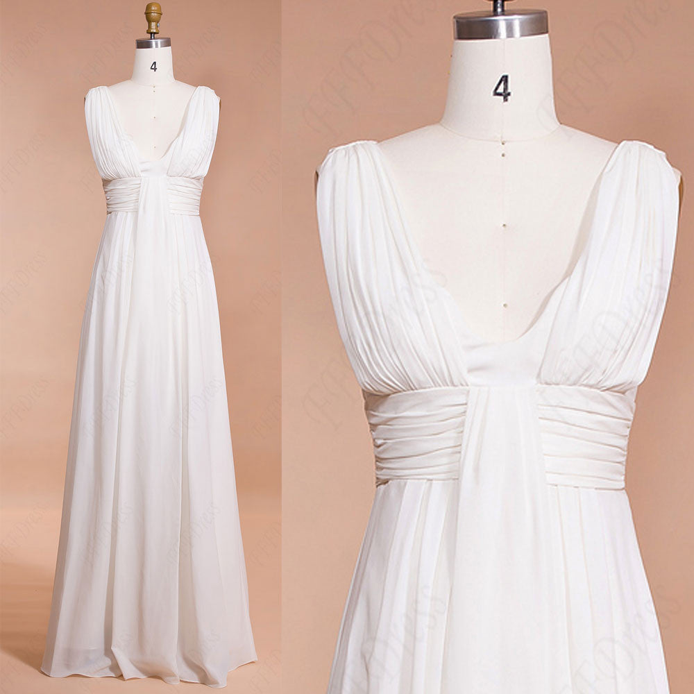 Chiffon Beach Wedding Dresses Destination Bridal Dresses Mypromdress