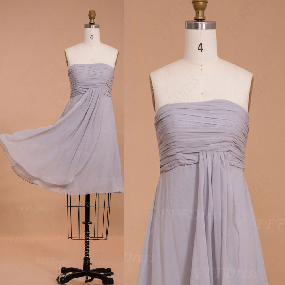 grey maternity bridesmaid dress