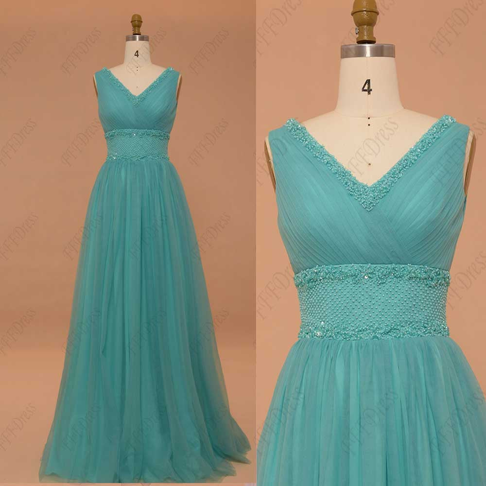 turquoise prom dresses beaded evening dresses plus size – MyPromDress
