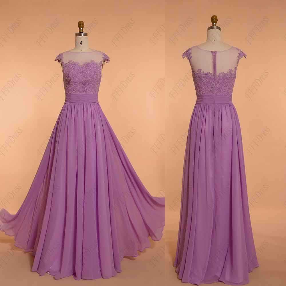 orchid prom dress