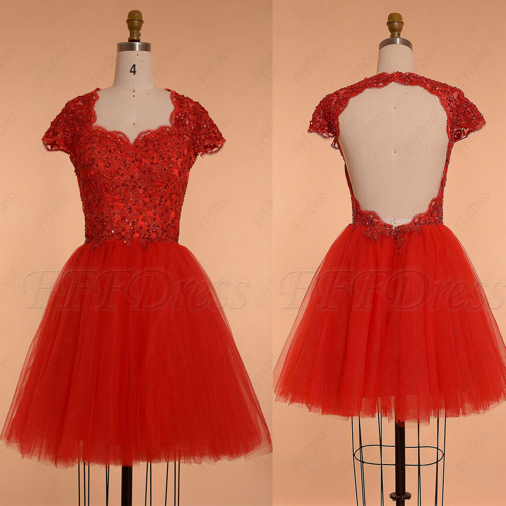 red short quinceanera dresses