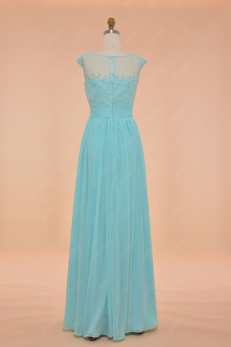 Tiffany blue modest bridesmaid dresses long – FFFDress