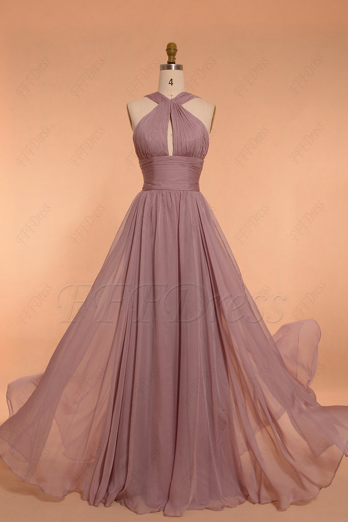 wisteria colored bridesmaid dress