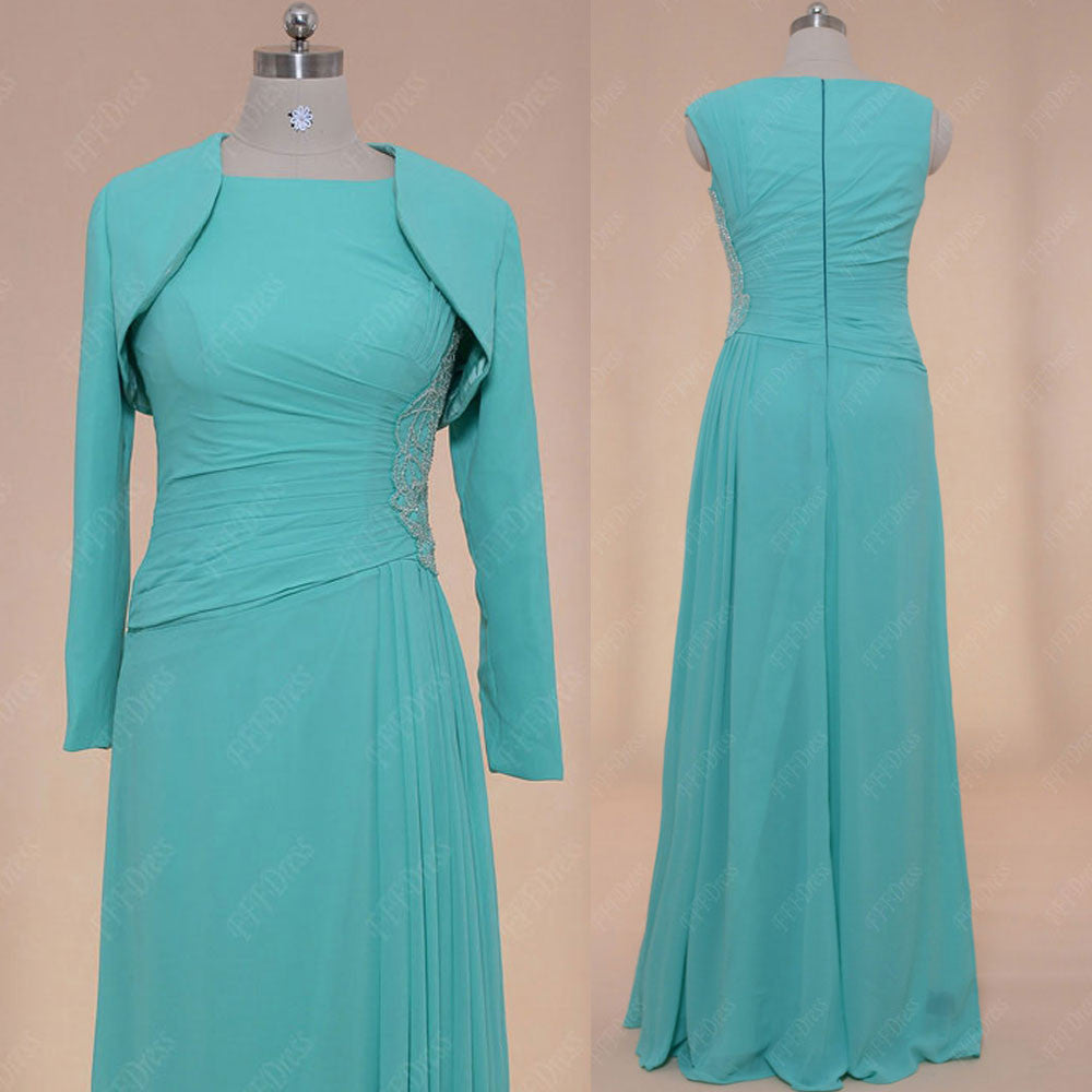 modest mint dress