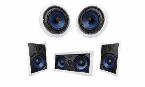 Silver Ticket Products 6 5 Surround Sound Audio Speaker System In Wal