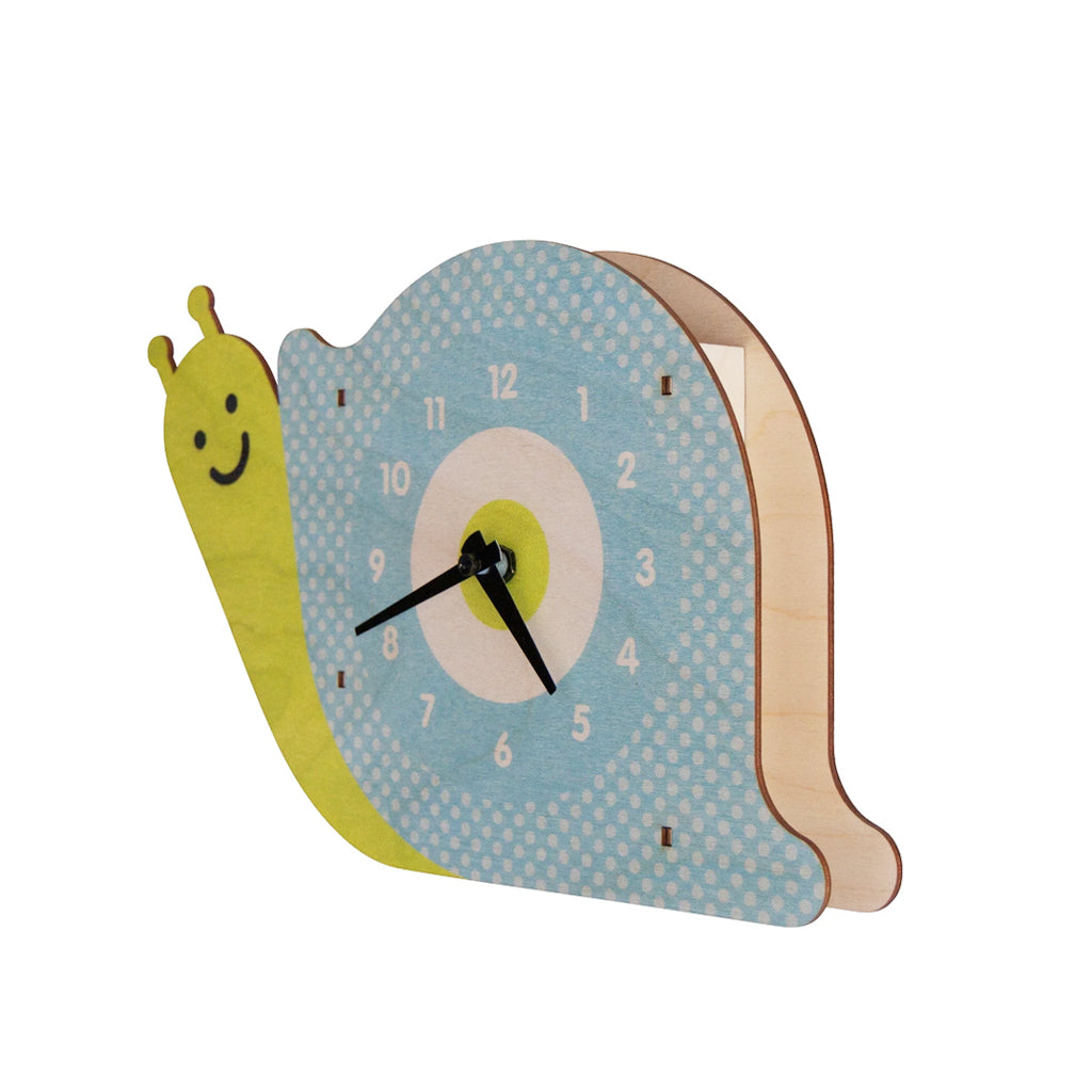 Modern Moose Snail Wall Clock Made In The Us Mapamundi Kids