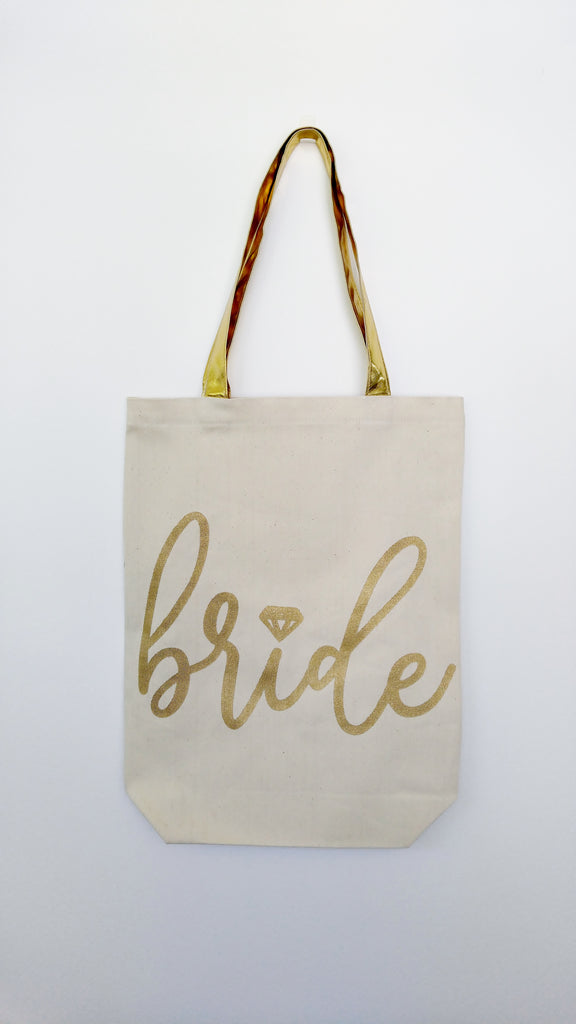 Bride Tote Bag, Honeymoon Bag, Bridal Tote, Bride Gift, Future Mrs Tot ...