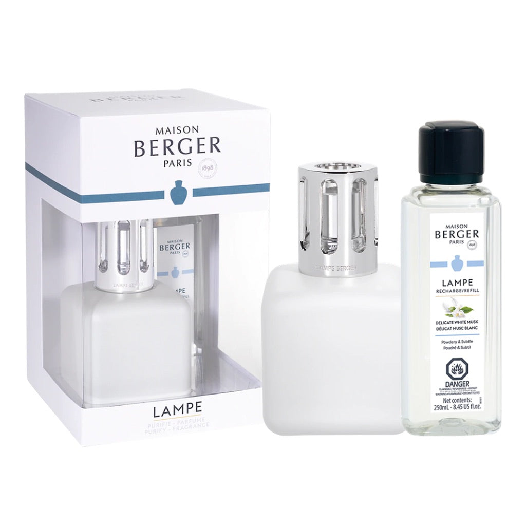 Ice Cube Lampe Berger Gift Set - White – Oils Direct