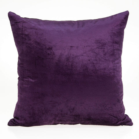 ArtFuzz 22 inch X 0.5 inch X 22 inch Transitional Purple Solid Pillow Cover