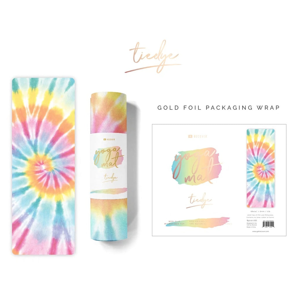 Mathis drijvend Geslaagd Recover Luxe Yoga Mat in Rainbow Tie Dye – The Smith Jewelry and Living