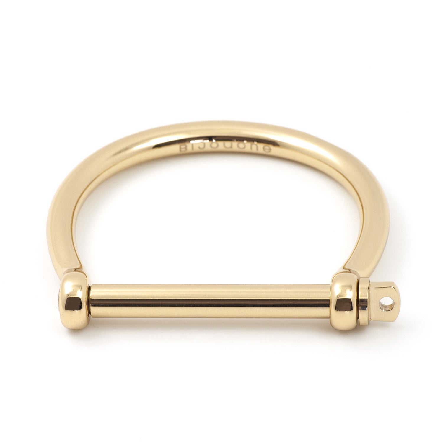 Gold Classic Screw Cuff Bracelet | BIJOUONE