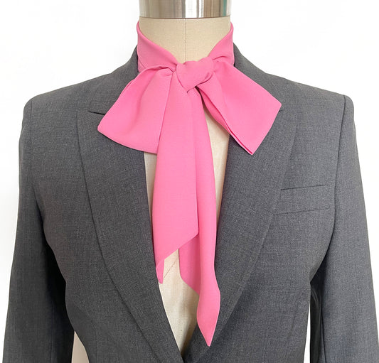 Dream Silk Twilly Neck Bow - Sakura Pink