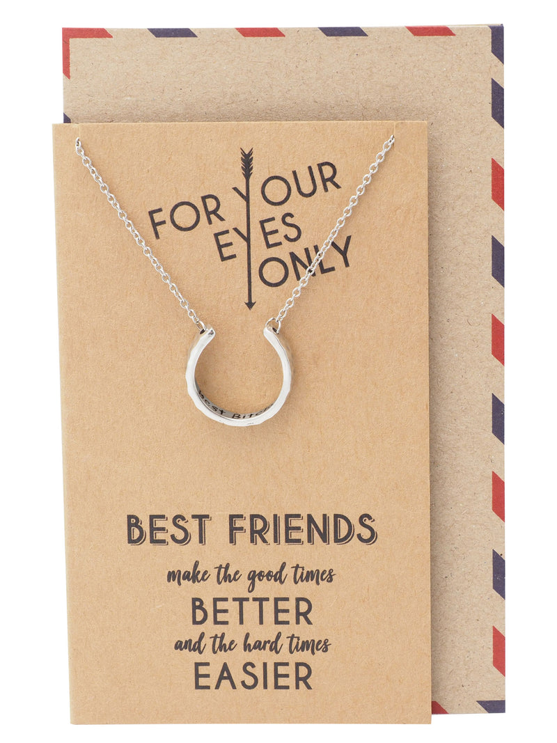 Mackenzie Best Friend Necklaces, Gifts for Best Friend with Greeting ...
