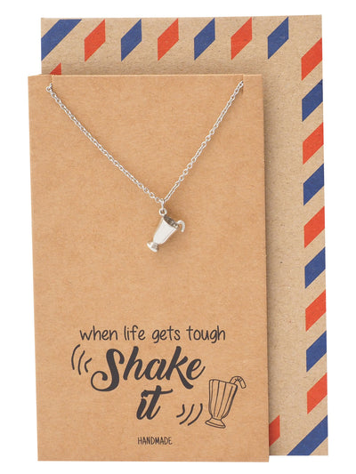 Shane Milkshake Necklace with Milkshake Charm Pendant for ...