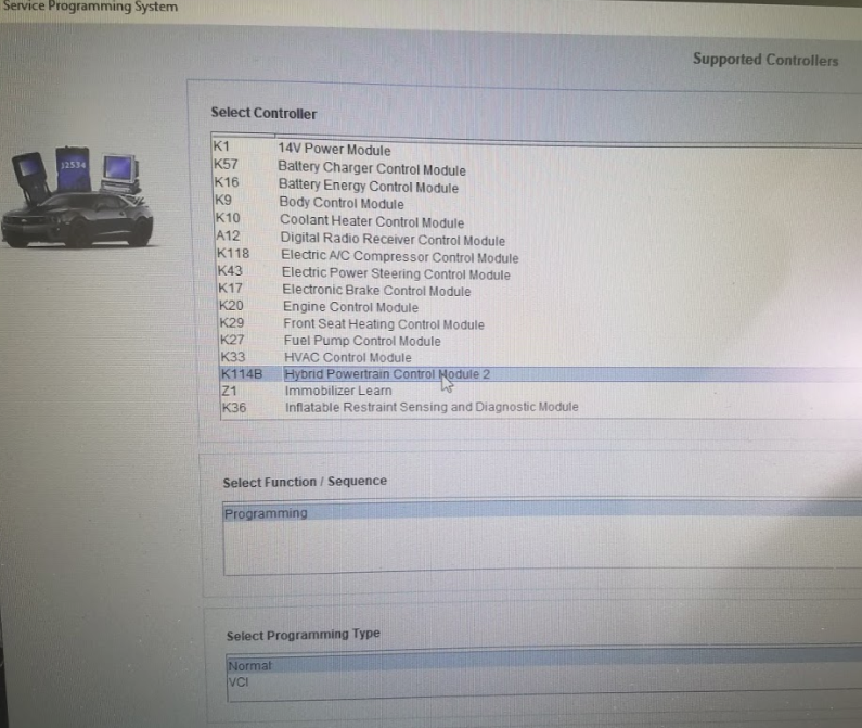 pick the K114B Hybrid Powertrain Control Module 2