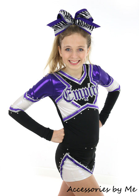 Purple Cheer Bow