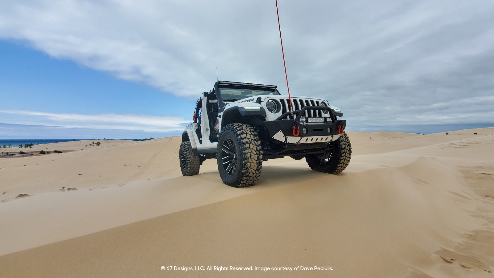 Dave's Jeep on the Michigan Sand Dune