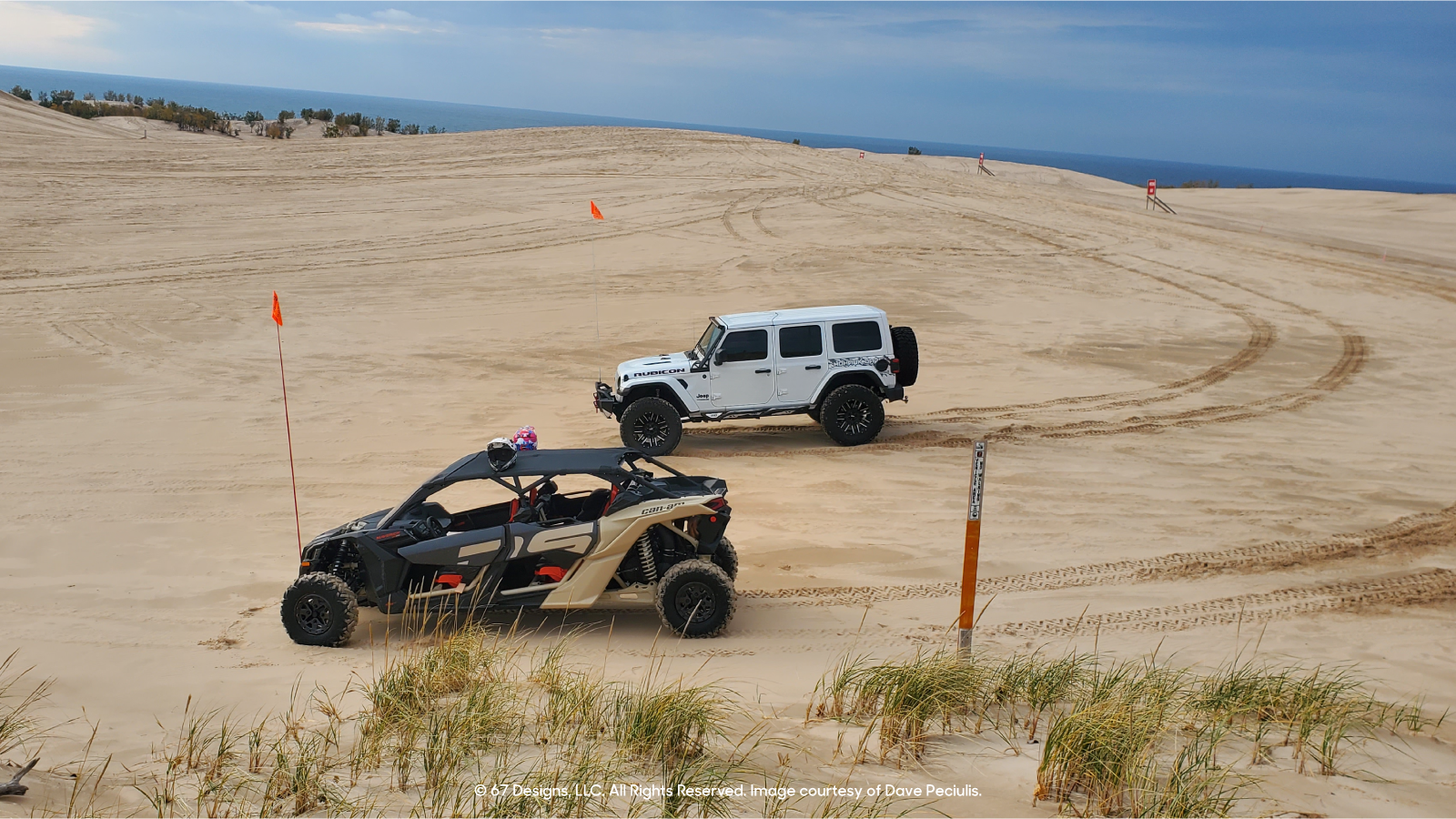 Jeep and Pan Am on Dunes