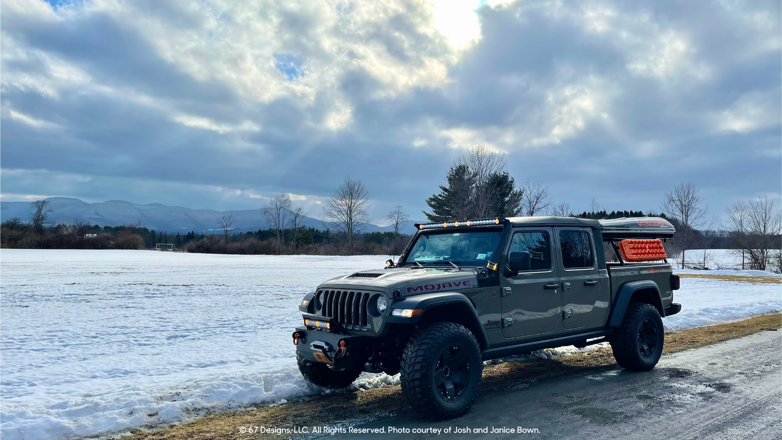 Jeep by ice/snow