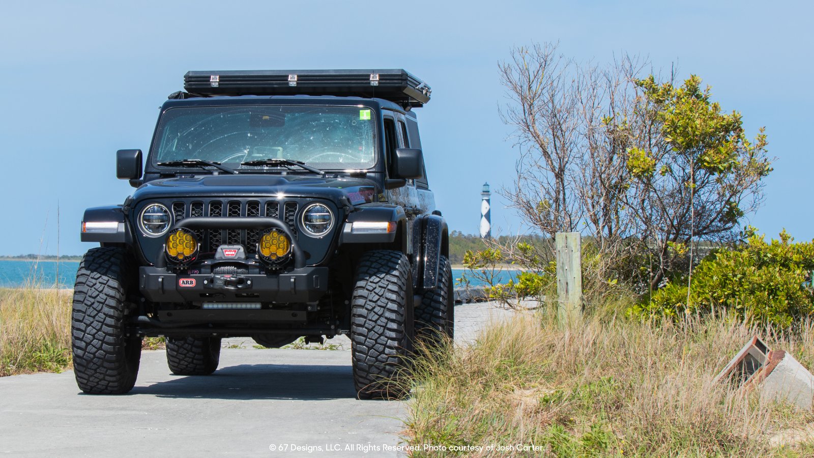 Josh's Jeep on a sunny day