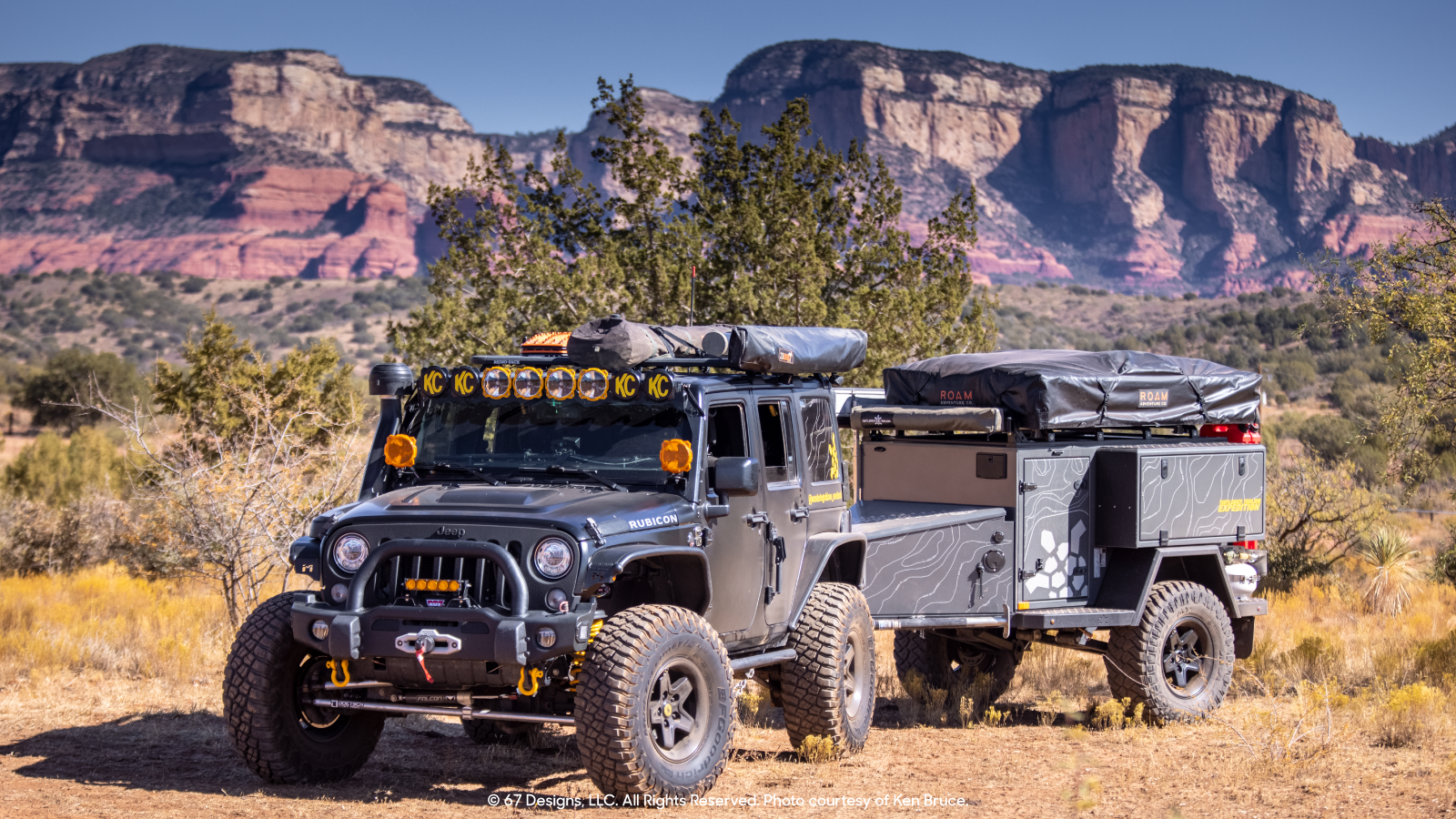 Turtleback Trailers on a Jeep