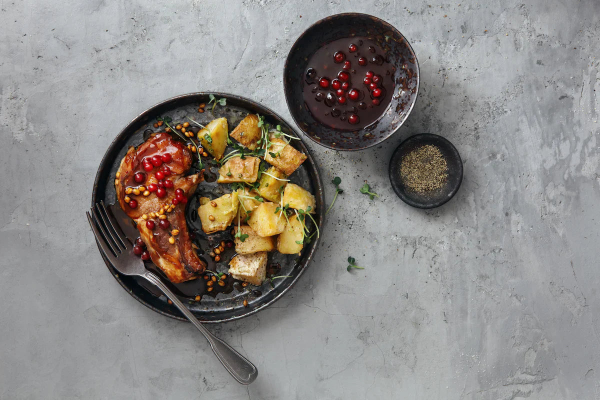 Cranberry Gut-Nourishing Pork Chops