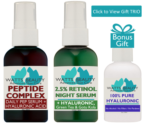 Free Hyaluronic Acid Serum When You Select This Complete Day & Night Anti Aging Serum Set