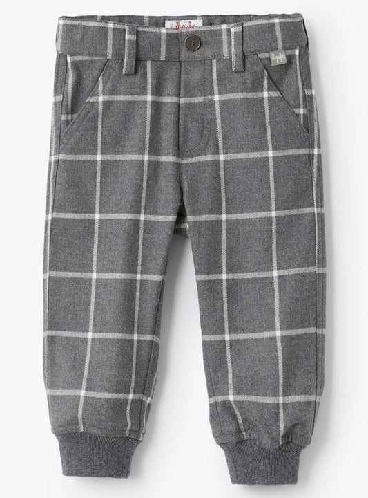 Il Gufo - Grey Check Flannel Shorts