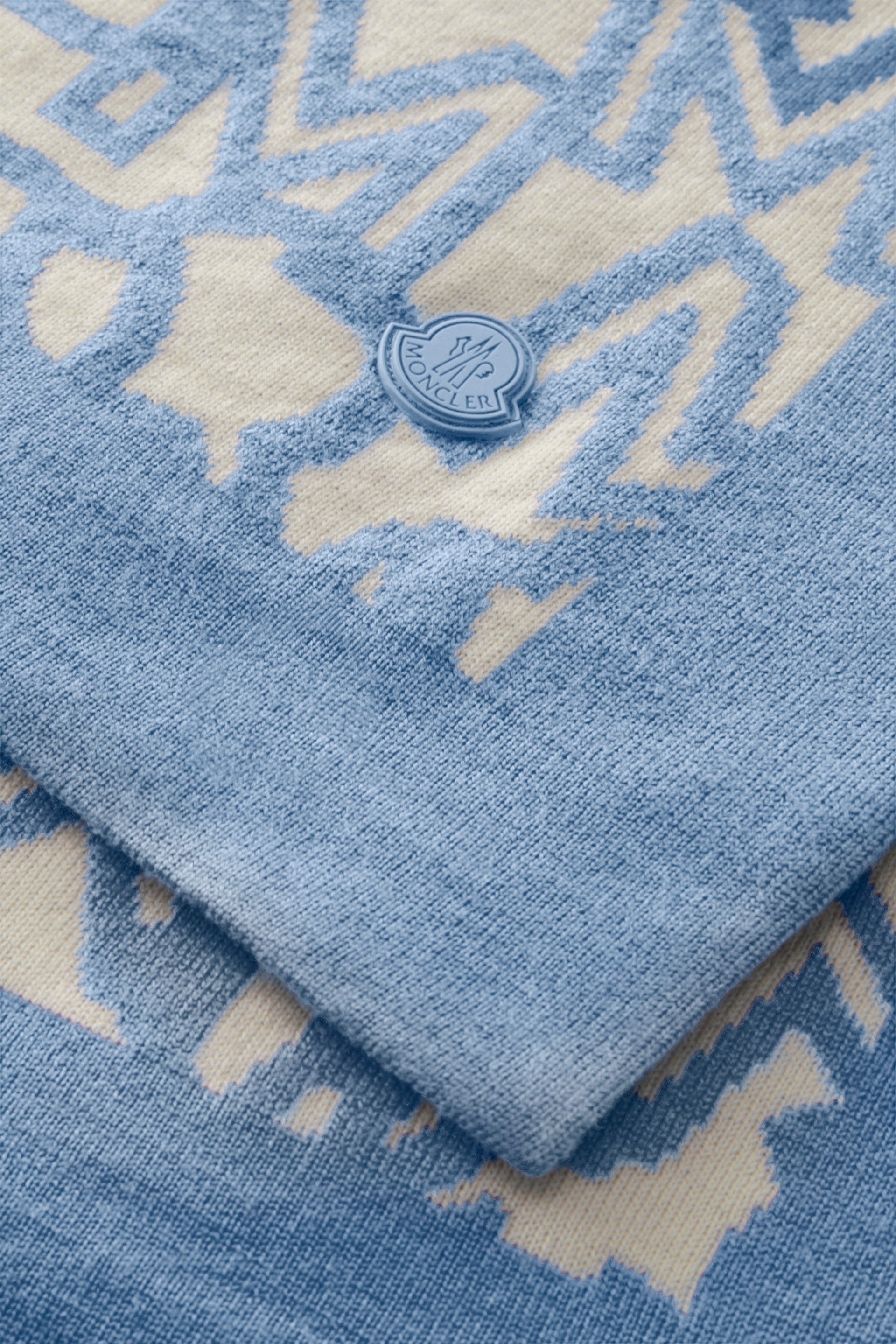 Moncler Baby Boy Monogrammed Knit Blanket