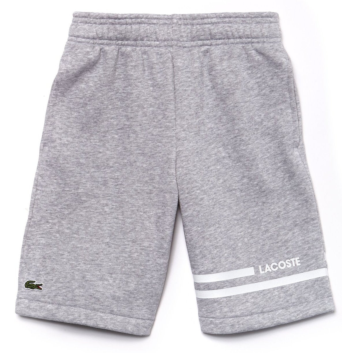 lacoste grey fleece shorts
