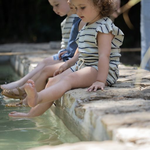 One + In the Family Violet Sleeveless Denim Dress – TuesdaysChild.com